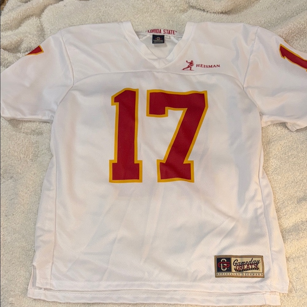 White and Red Men's Jersey